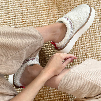 Fuutsi Fleece Platform Slippers